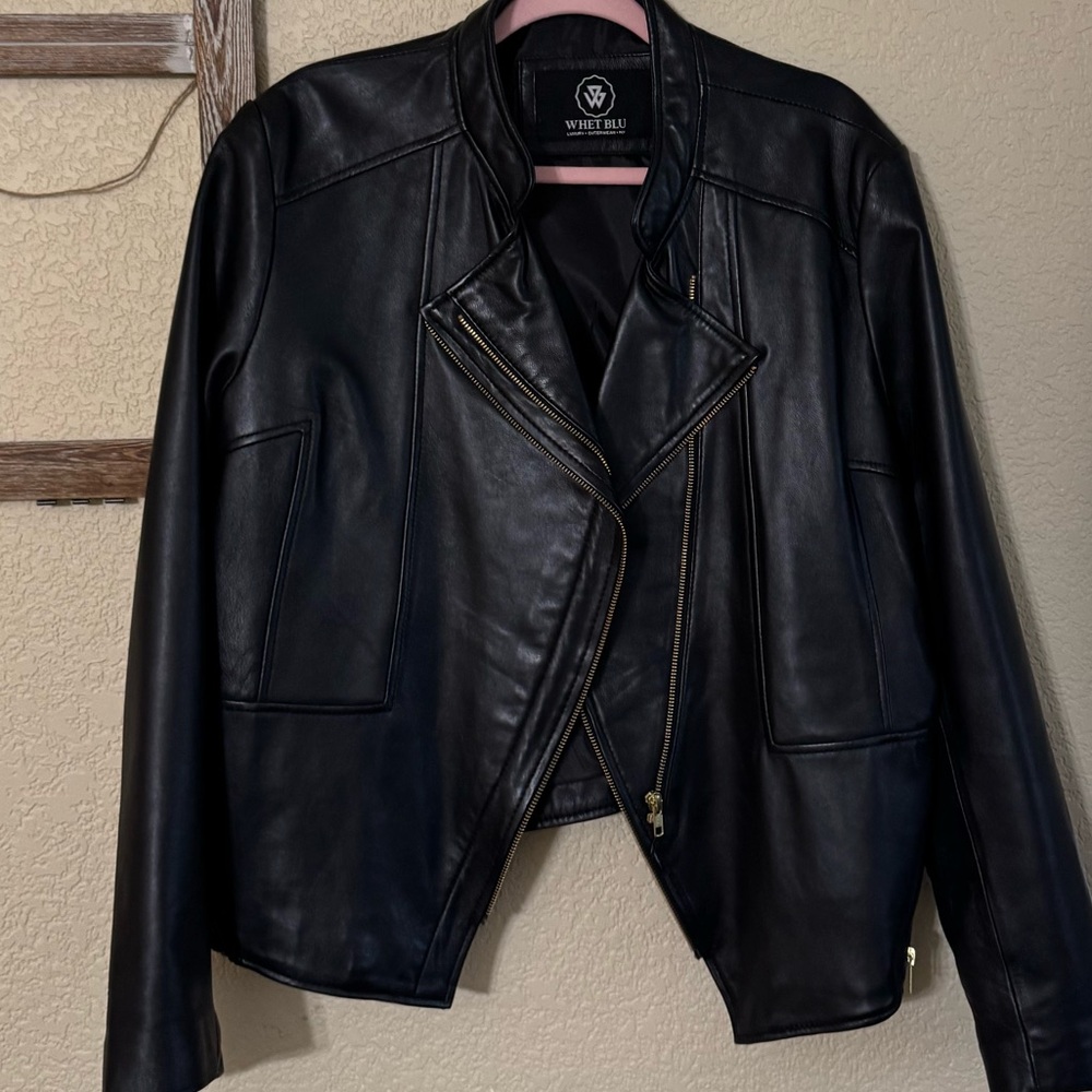 Whet Blu gently used leather jacket size 3X